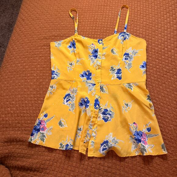 Love Squared Size‎ M Spaghetti Strap Button Front with Pockets - Picture 1 of 4